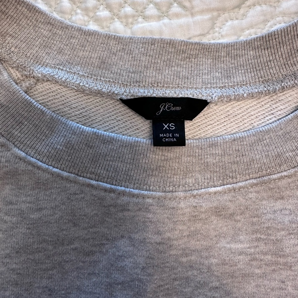 JCrew Women Love Sweatshirt Grey/Pink XS - Picture 7 of 10
